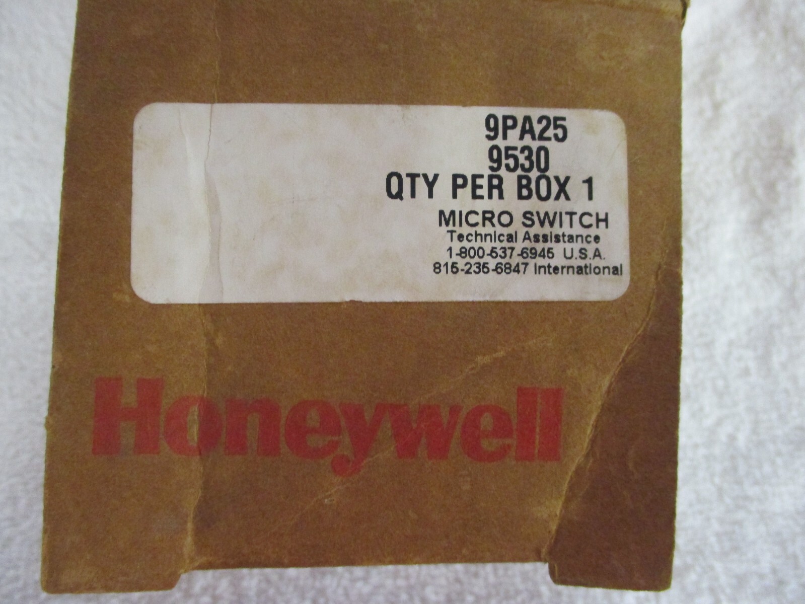 NIB Honeywell MICRO SWITCH Limit Switch 9PA25 #2
