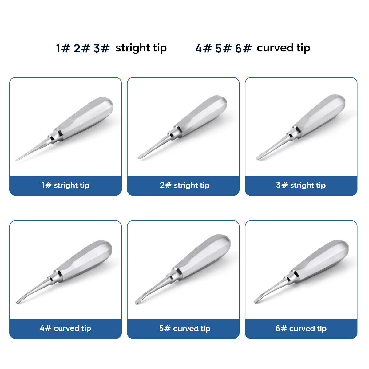 Dental Tooth Extraction Forcep Plier Elevator Root Tip Extractor Straight/Curved