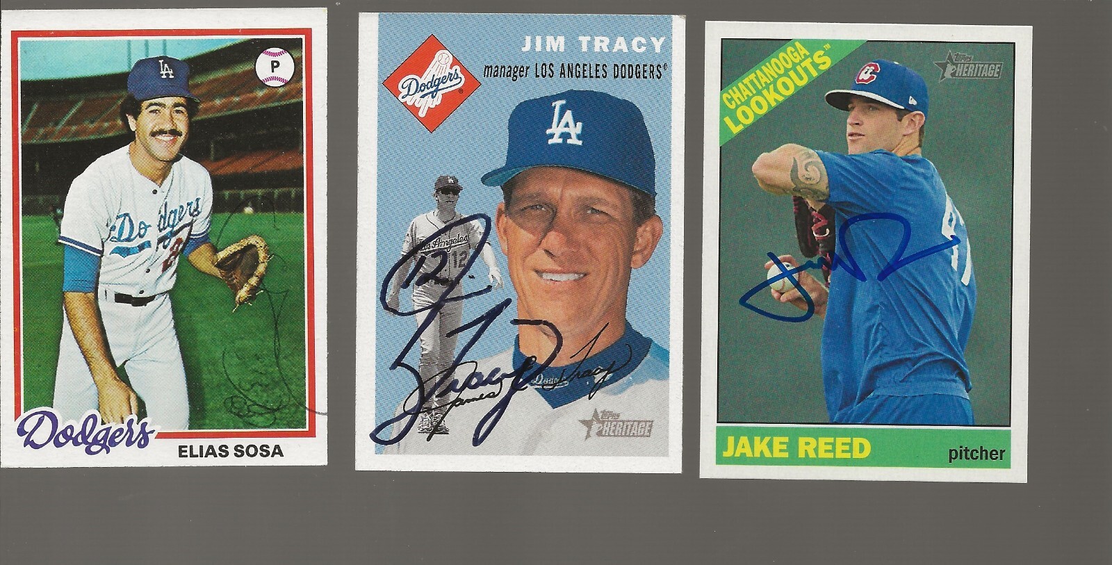 2015 Topps Heritage Minors Jake Reed Los Angeles Dodgers Autograph