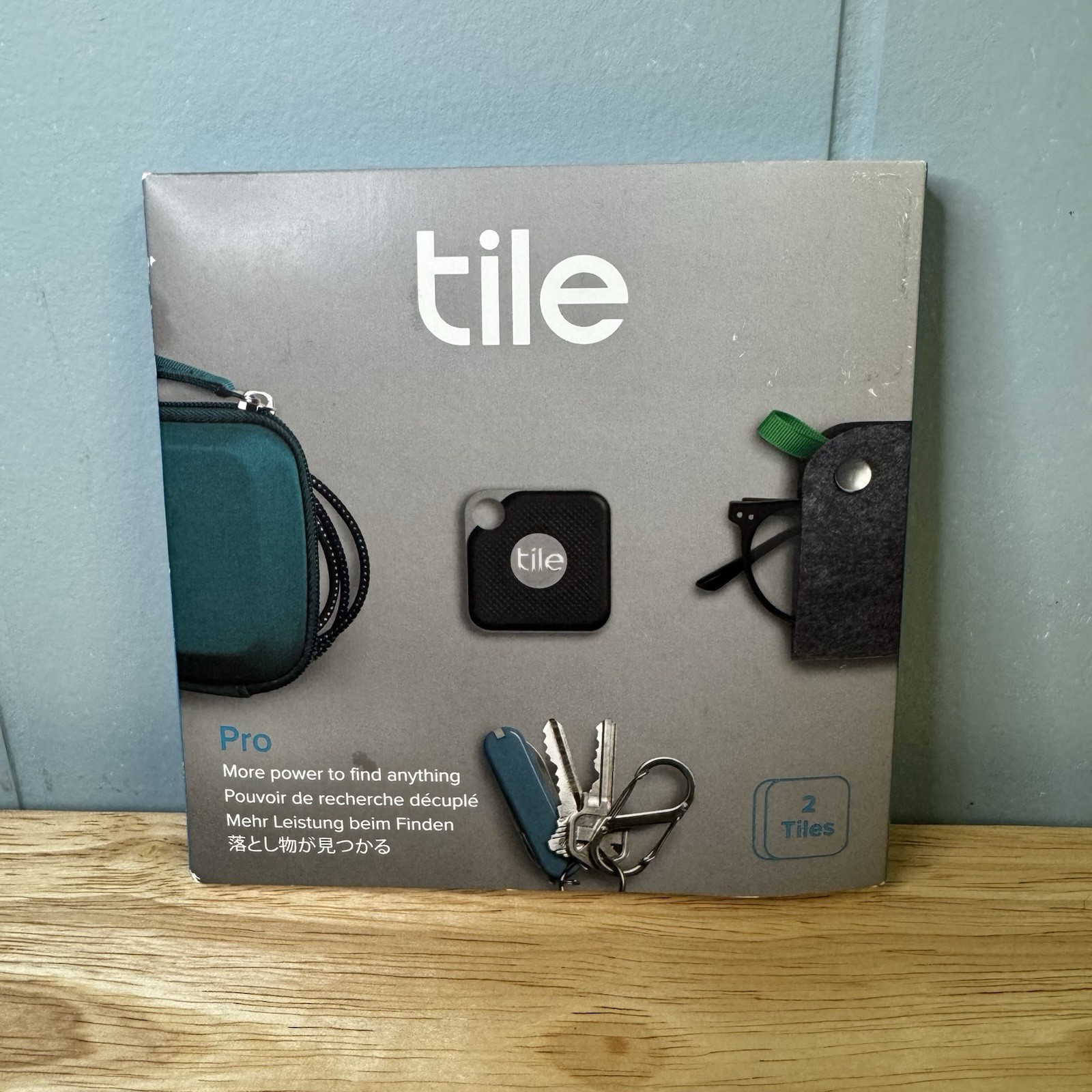 Tile Pro Tracker with Replaceable Battery - Black 300ft Range - Open Box Unused