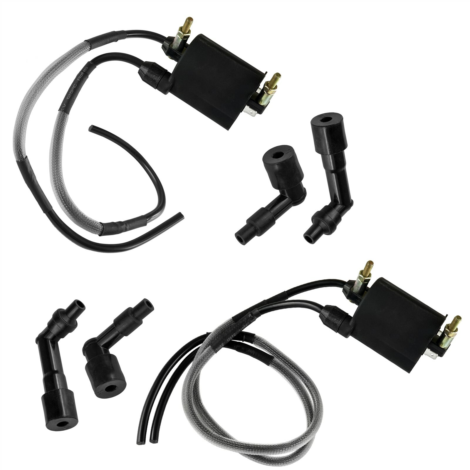 Complete Ignition Coil Wire Cap Kit for Kawasaki Vulcan 1600 Nomad 2005-2008