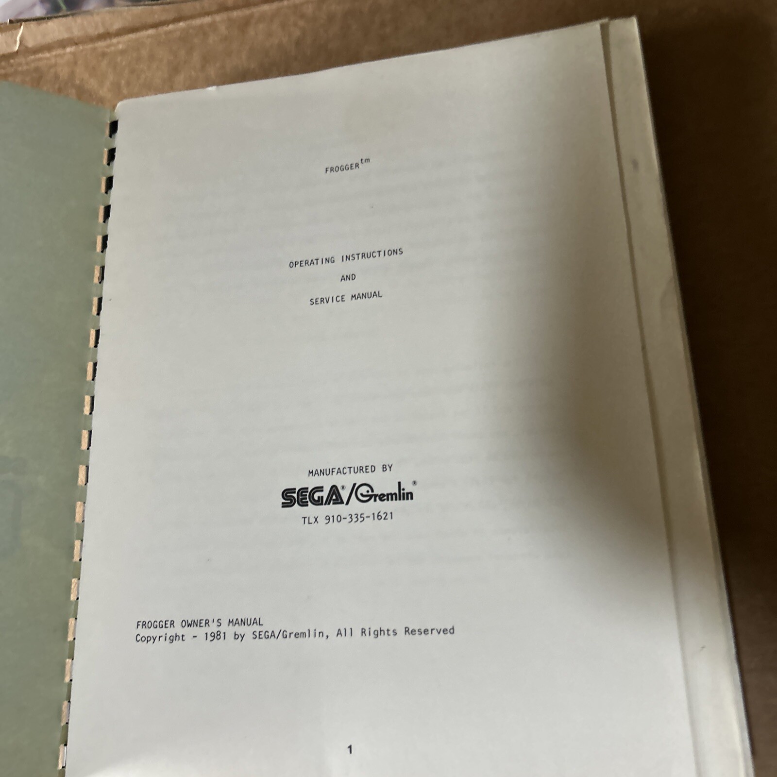 Original frogger With Schematics sega arcade game owners manual