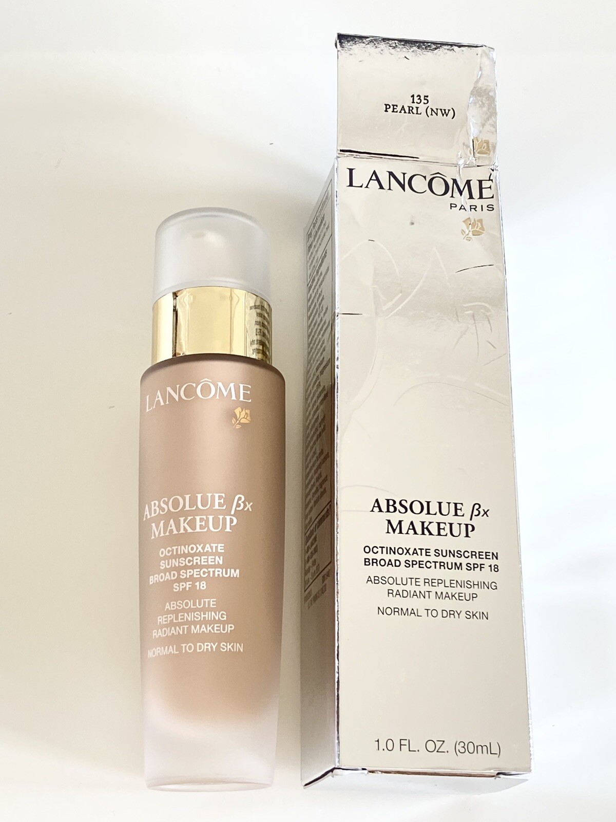 Lancome Absolue Bx Makeup Sunscreen SPF18  - 135 Pearl  (NW) New in Box