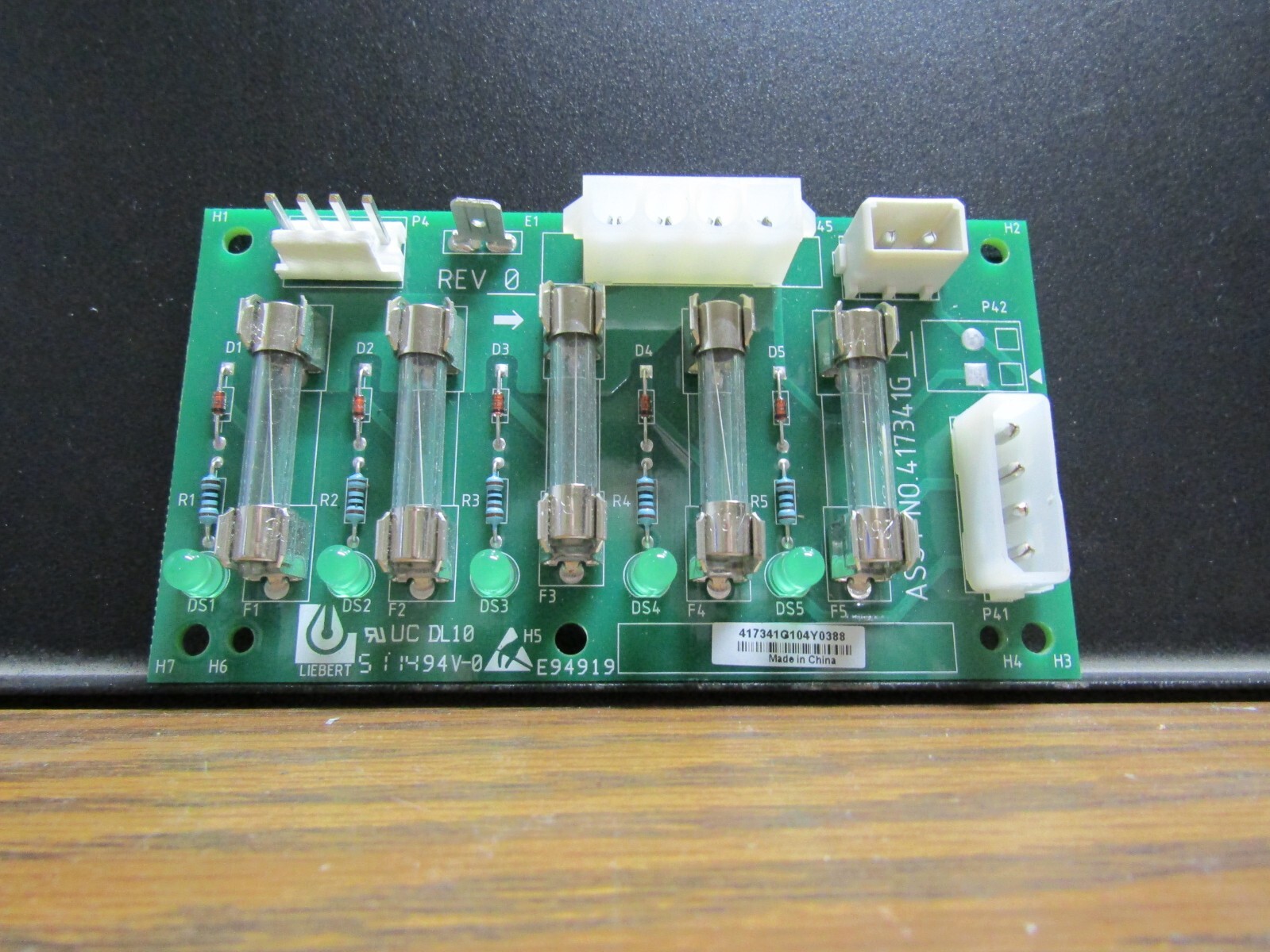 LIEBERT FUSE CIRCUIT BOARD 417341G1 REV. 0
