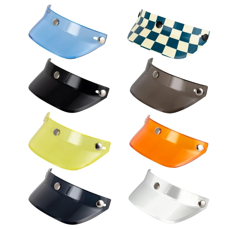 Snap Button Wind Shield Helmet Visor Open Face Windproof Motorcycles Accessories