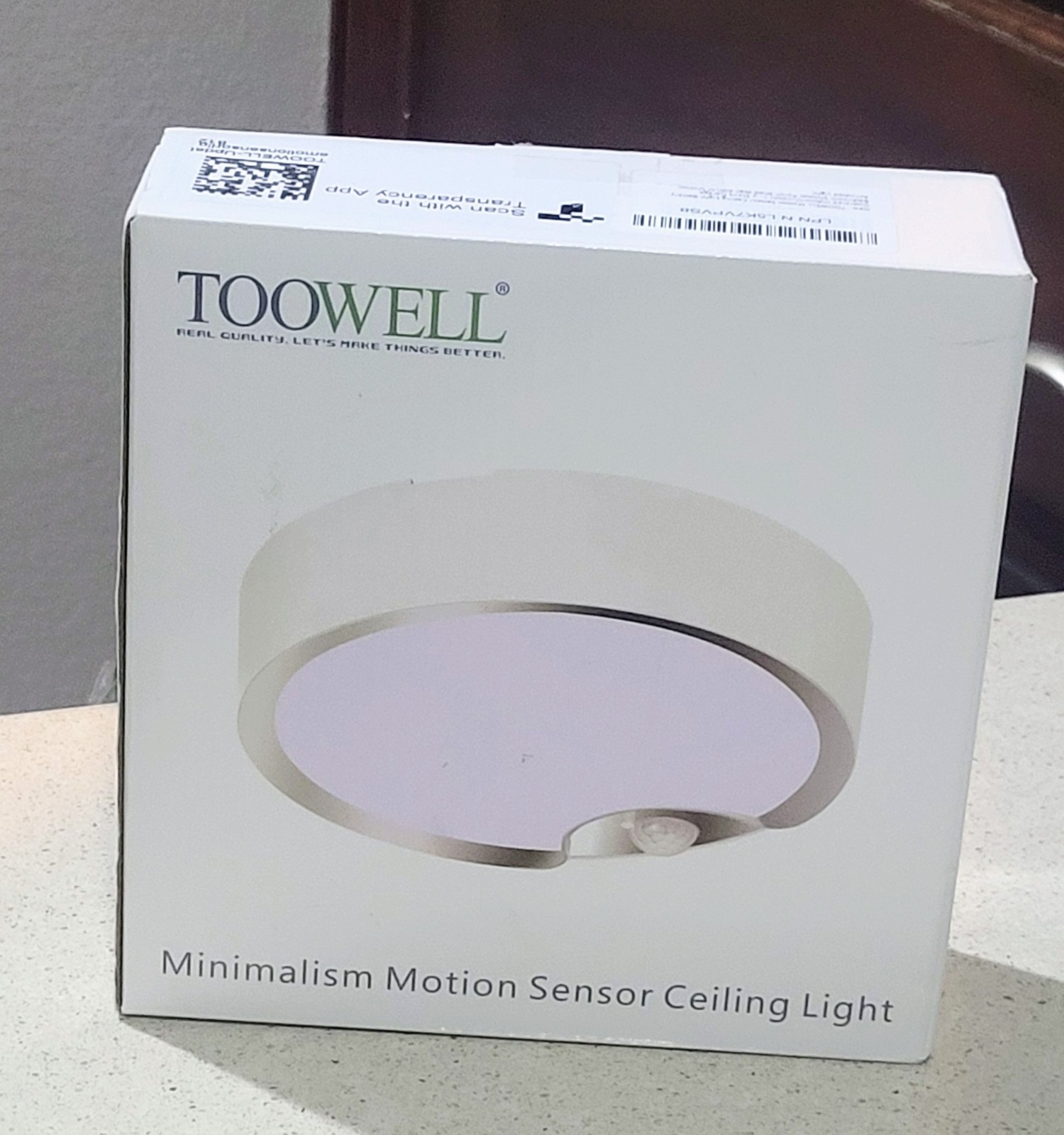 Toowell Minamalism Led Motion Sensor Ceiling Light Battery Operated 📌📌📌