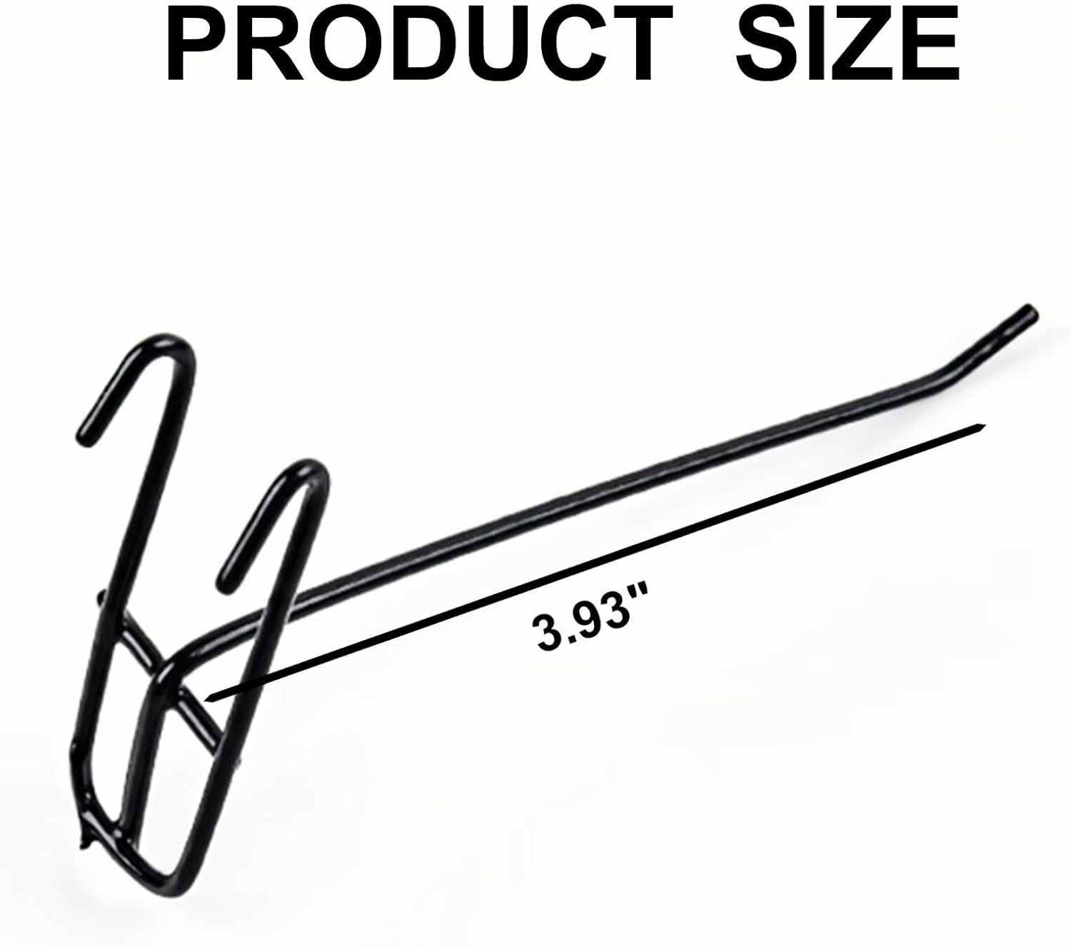 4 Inch Gridwall Hooks, 25 Pack Black Multifunctional Display Hangers, Wall Mo...