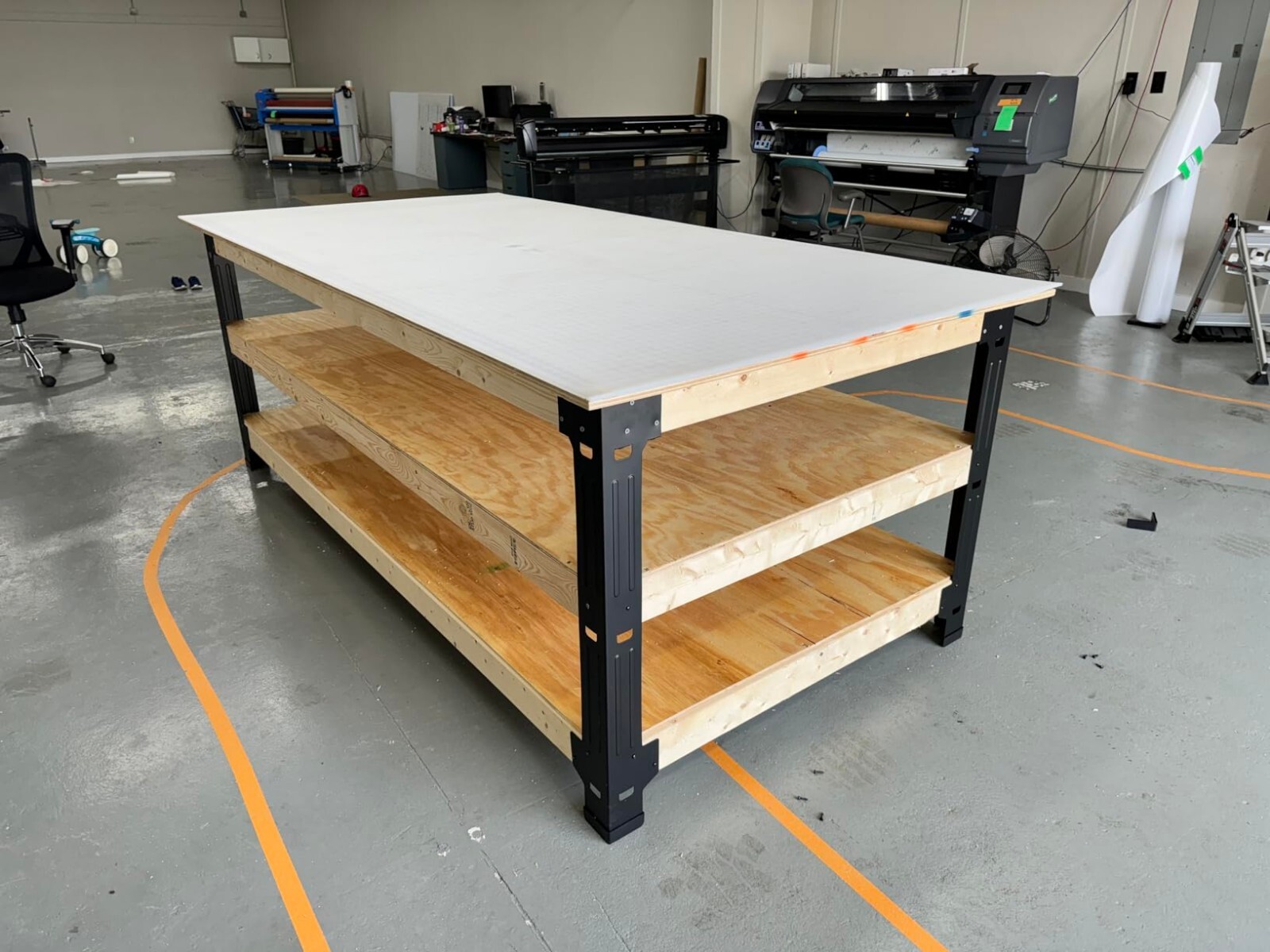 Steel Work Bench Leg Bracket Workbench Frame Kit Garage Shop Storage Shelving