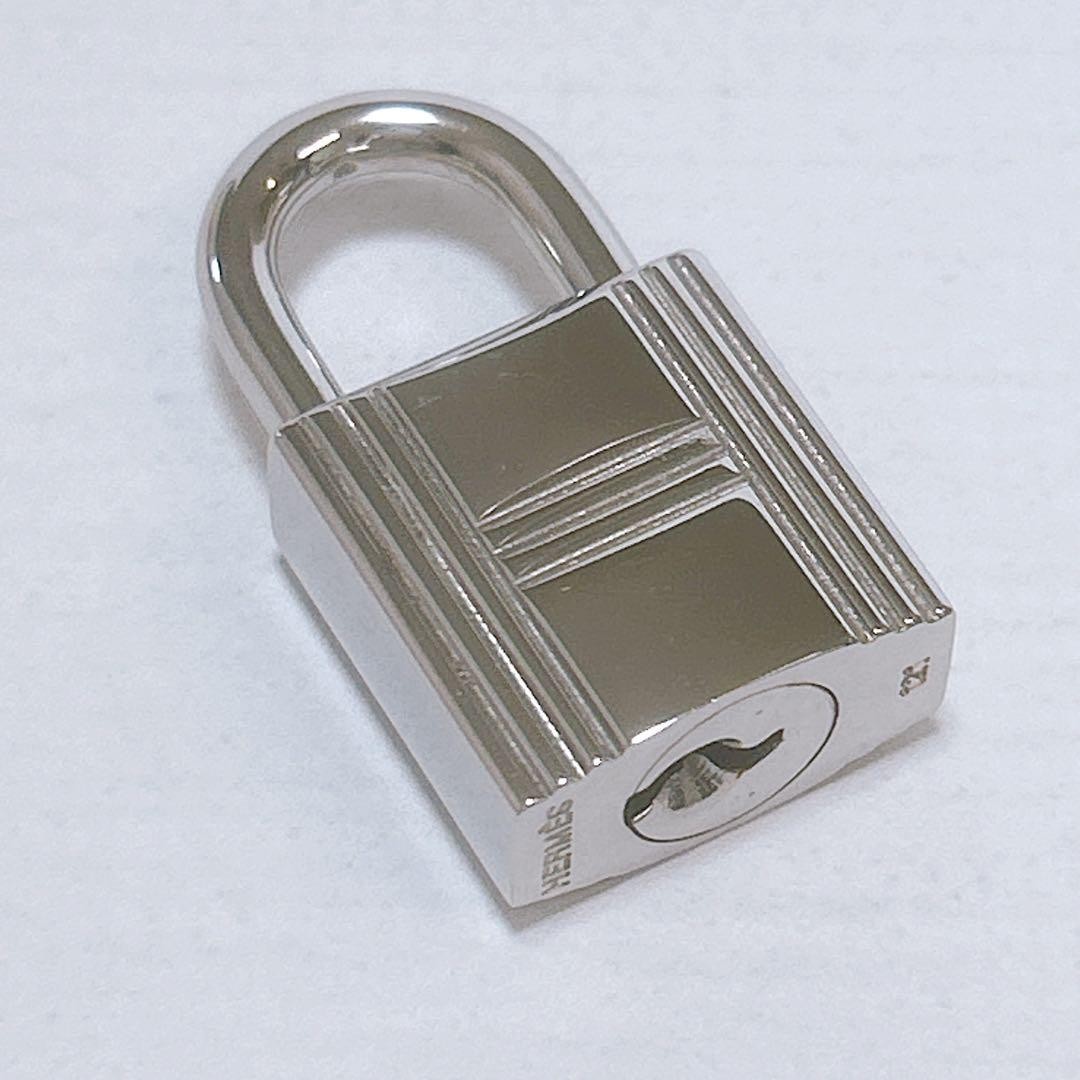 Hermes Silver Cadena Padlock Clochette Set for Accessory elegant D912