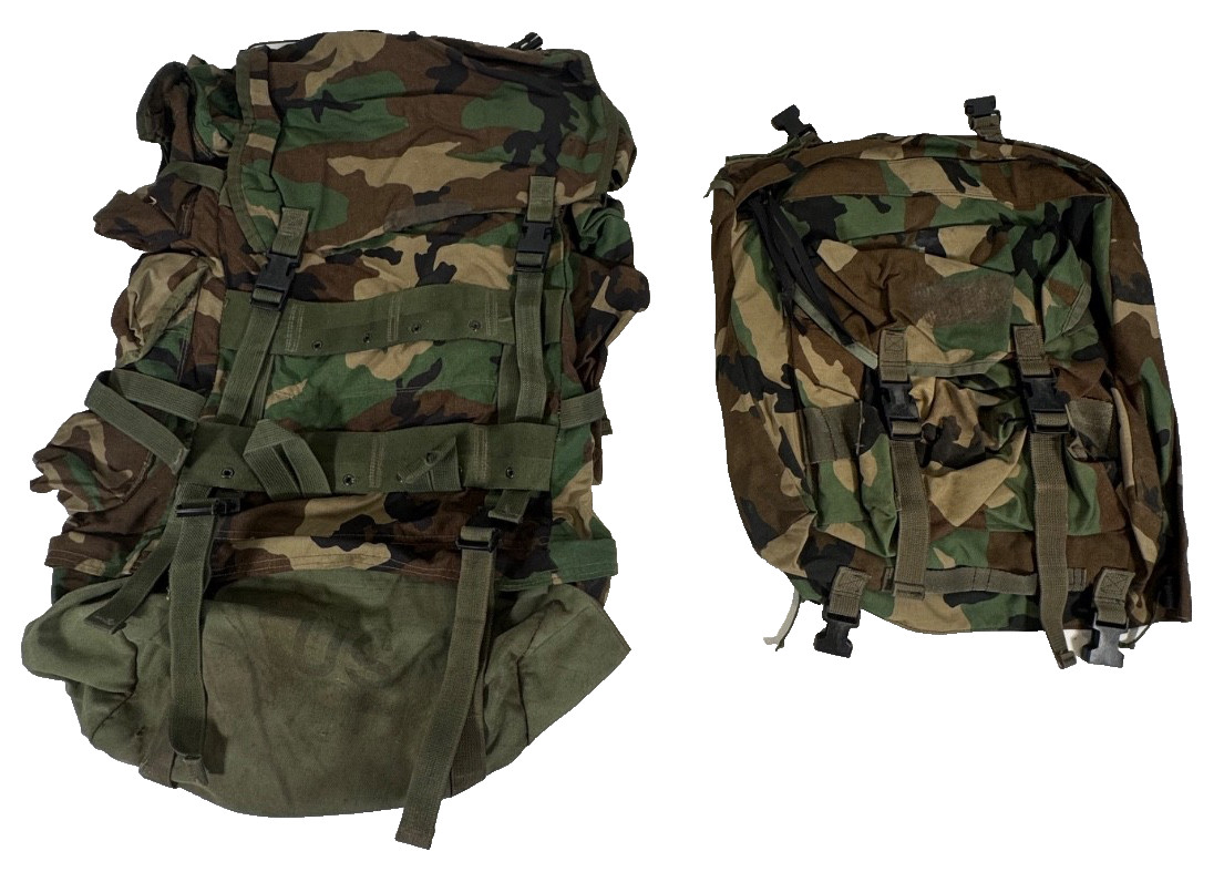 US Military CFP-90 Large Internal Frame Field & Patrol Pack Backpack Woodland