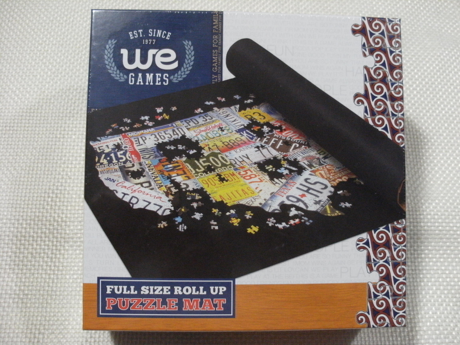 We Games Full Size Roll Up Puzzle Mat 36" x 30" - NEW