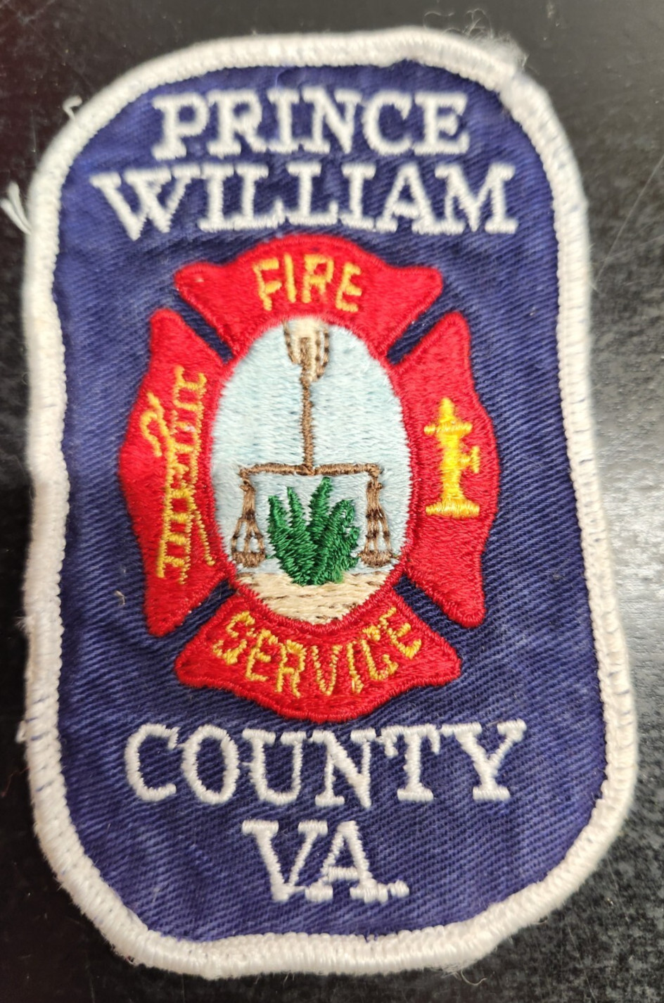 Vintage Prince William County Virginia Fire Department Shoulder Patch