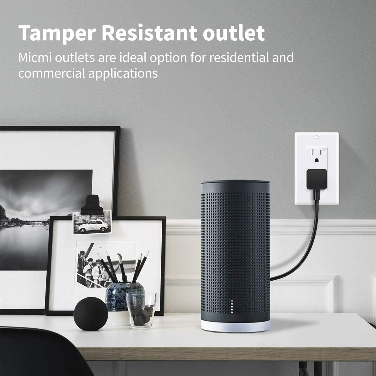 24Pack Outlet Socket, Decora Duplex Receptacle 15 Amp, 125 Volt Tamper Resistant