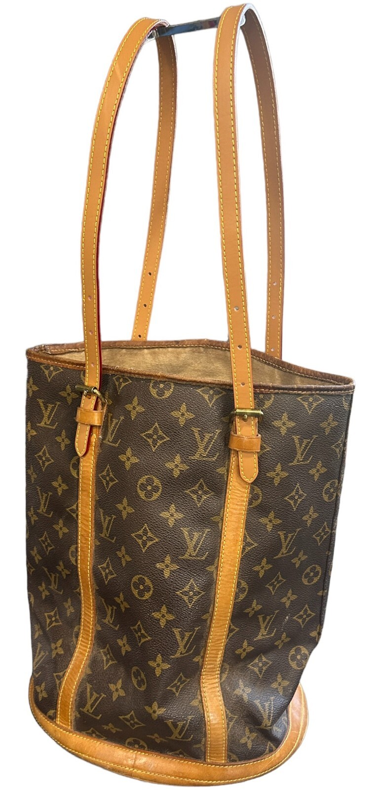 For Louis Vuitton Vachetta Leather Strap Replacement Bucket PM & GM Adjustable
