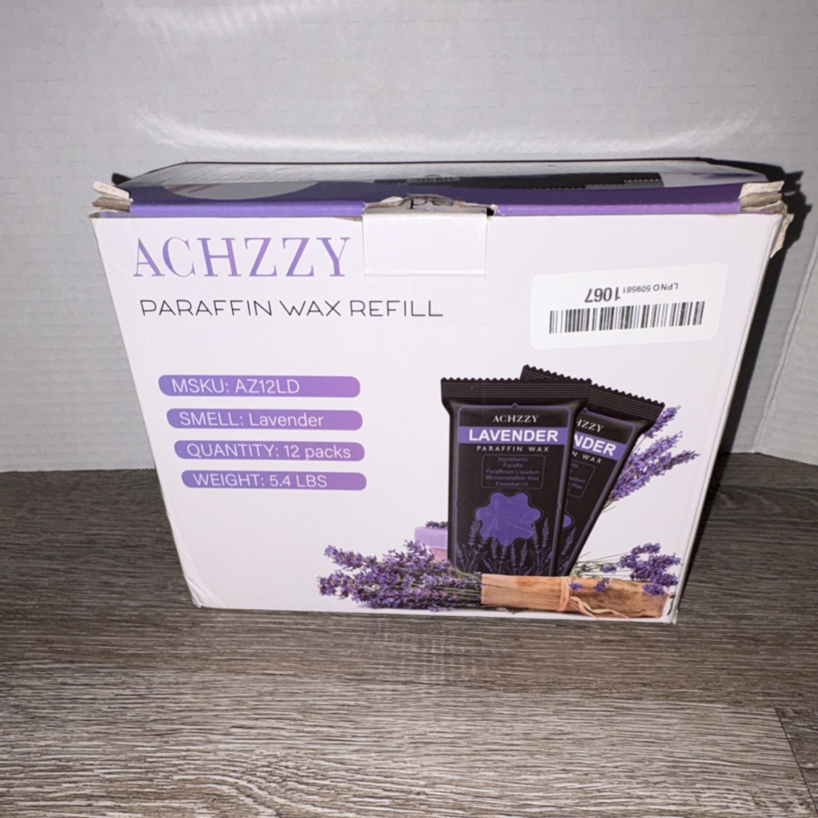 ACHZZY Paraffin Spa Refill Lavender Scent 12 Packs