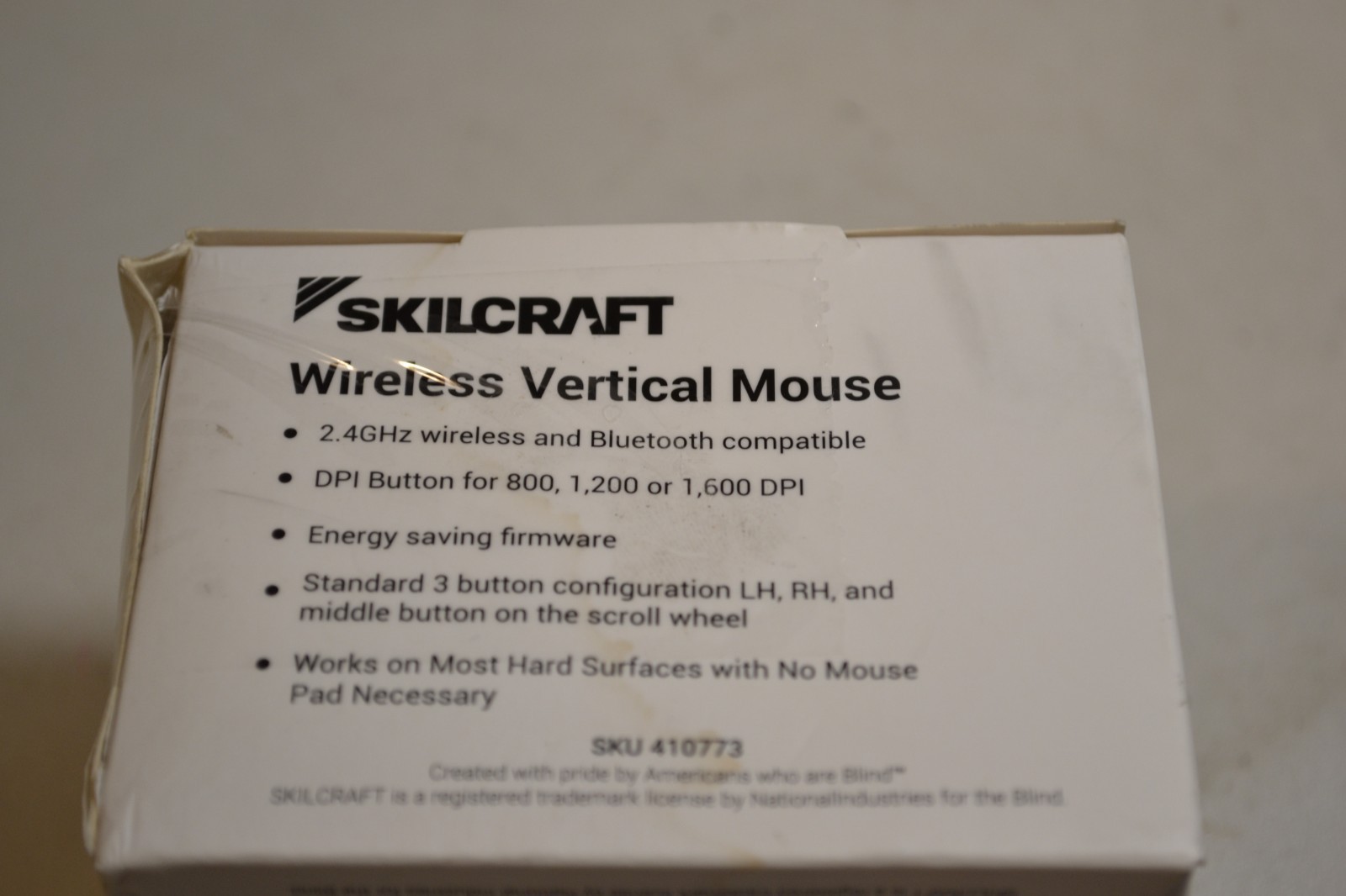 Skilcraft Wireless Vertical Mouse #410773