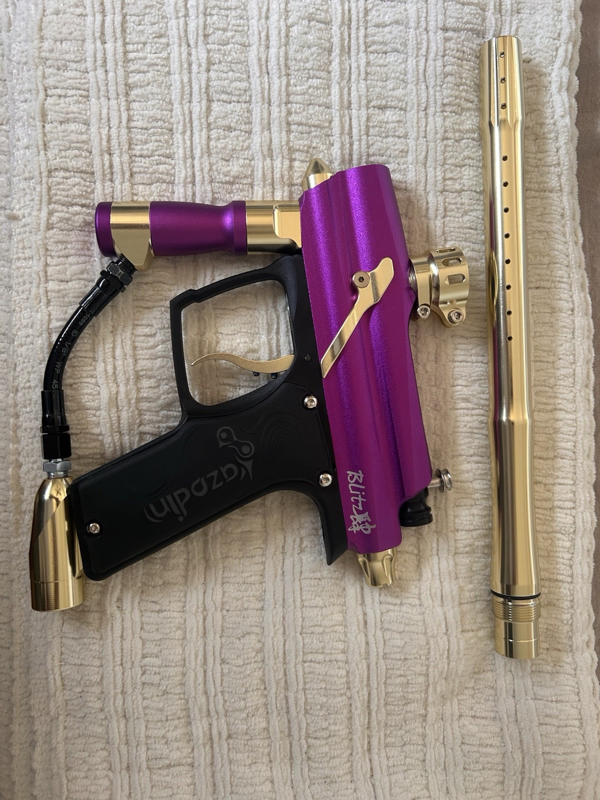 Azodin Blitz 4 Electronic Paintball Marker Purple/Gold