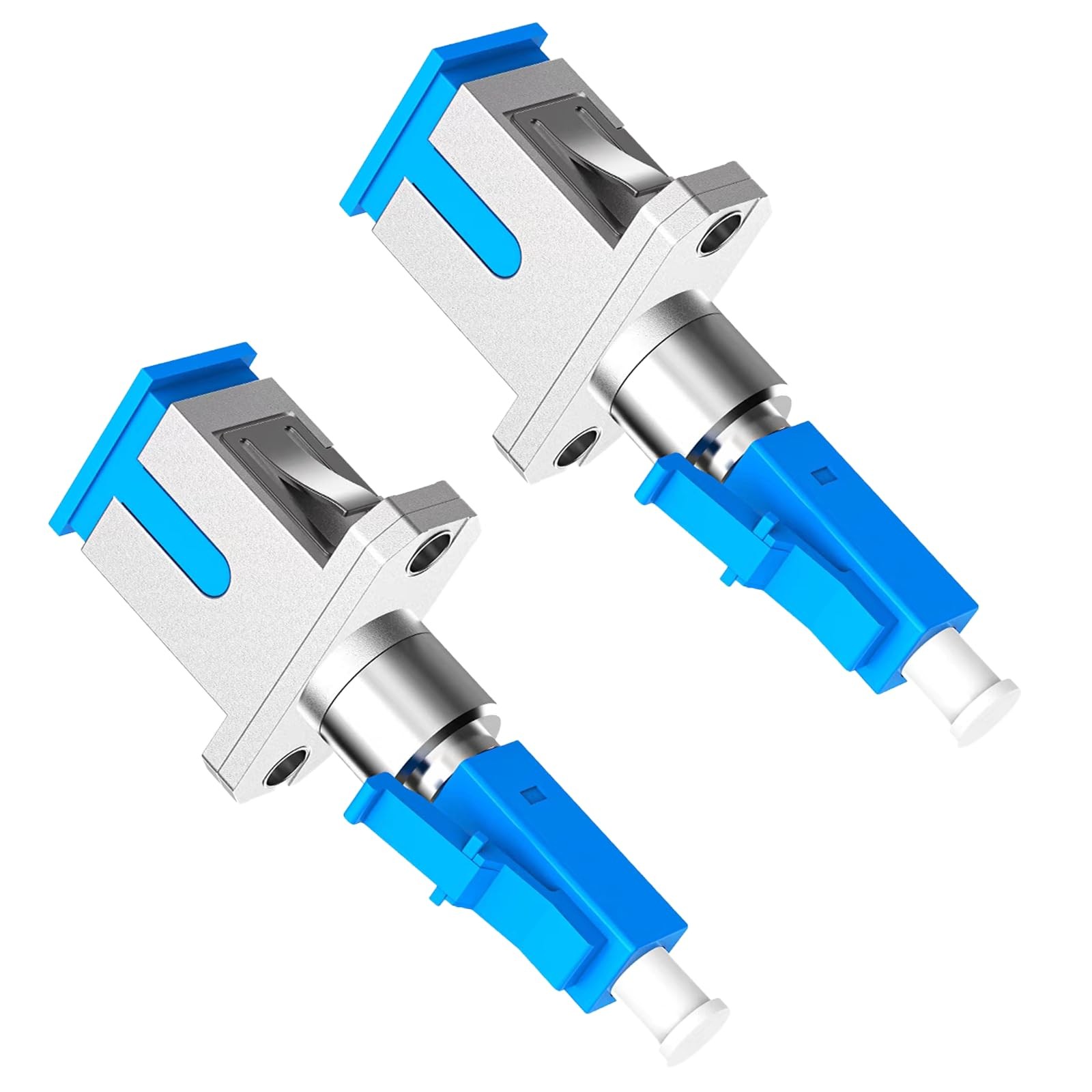 2-Pack LC to SC Adapter, Single Mode LC/UPC Male to SC/UPC Female Fiber Optic...