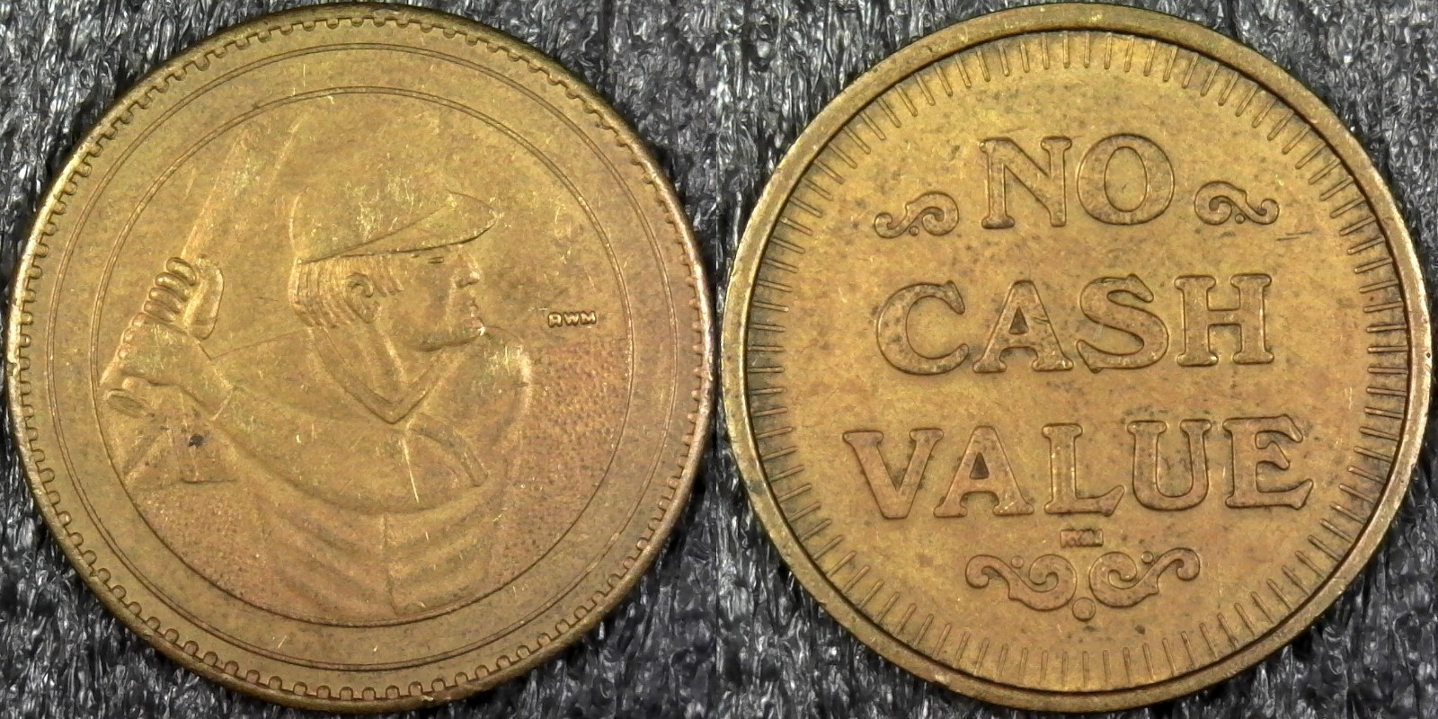 Baseball Player - No Cash Value Arcade, Games Token 27mm (c937)