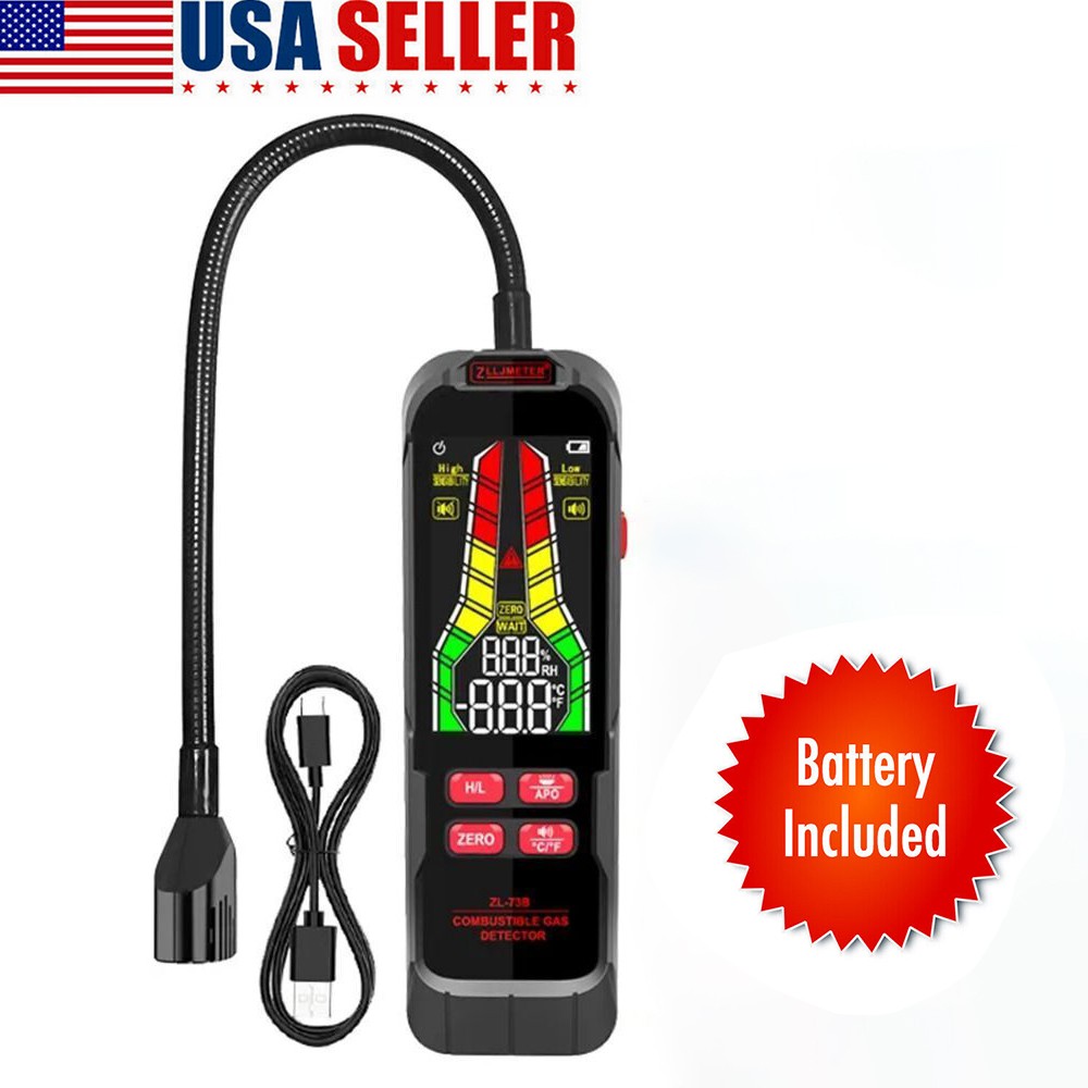High Sensitivity Gas Leak Detector HVAC Tools Natural Gas Detector Gas Tester