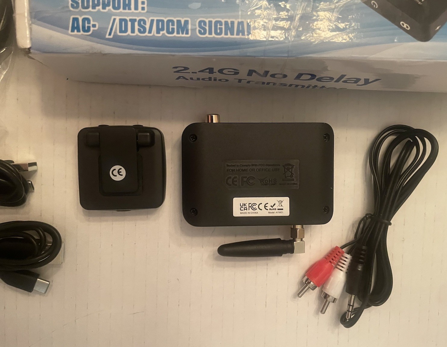 Audio Transmitter Receiver for TV Support