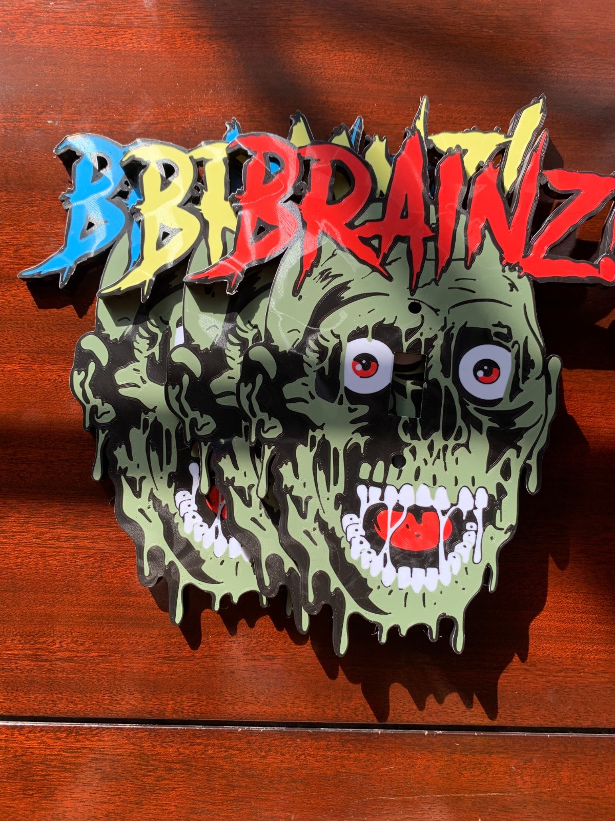 Customizable Zombie Wall Plate Cover |HOLOGRAPHIC Room decor|