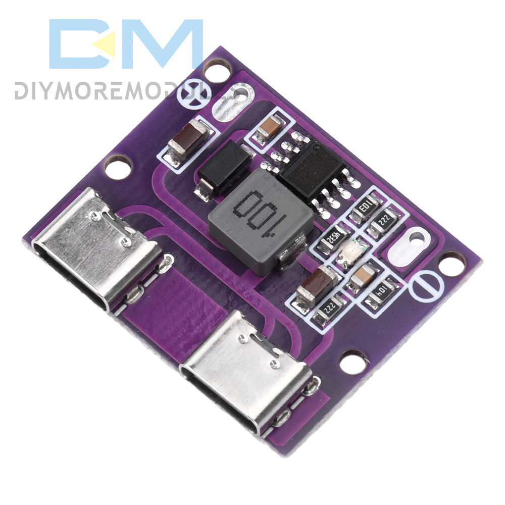 DC 6V-36V to 5V 3A DC-DC Dual Type-C Interface Step-Down Module Charging Module
