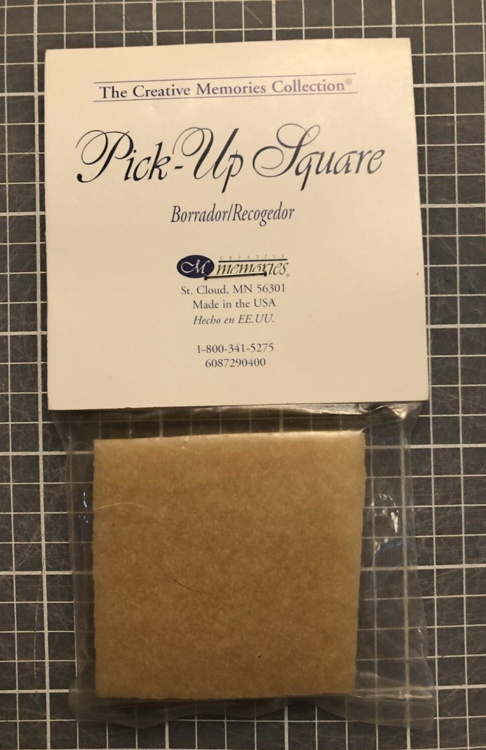 Creative Memories PICK-UP SQUARE Erases light pencil, glue residue - LAST ONE!