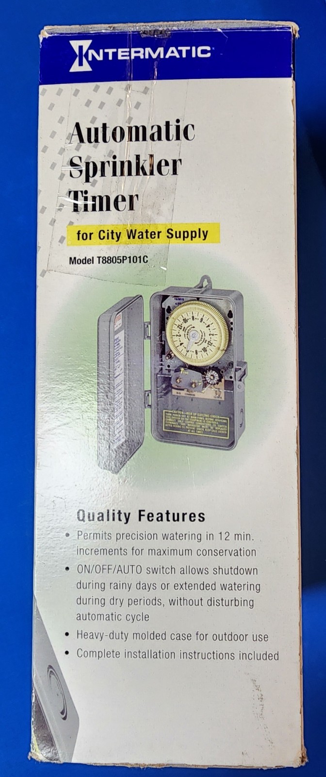 Intermatic T8805P101C Series Automatic Sprinkler Timer for Irrigation
