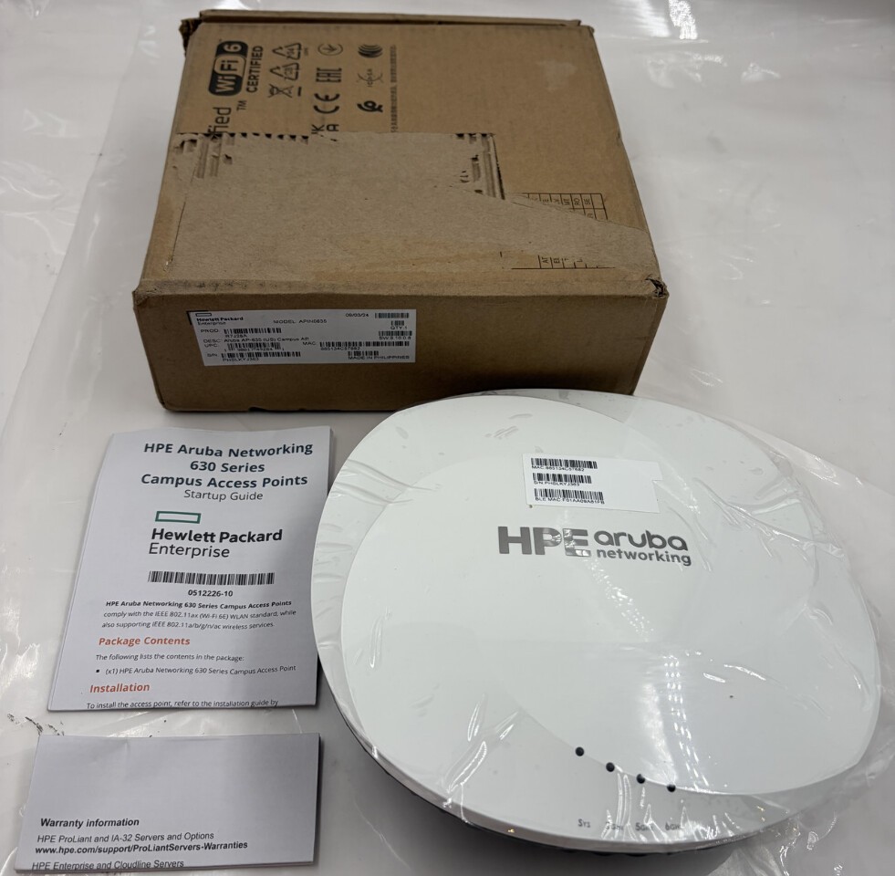 HPE APIN0635 ARUBA INDOOR WI-FI CAMPUS WIRELESS ACCESS POINT R7J28A