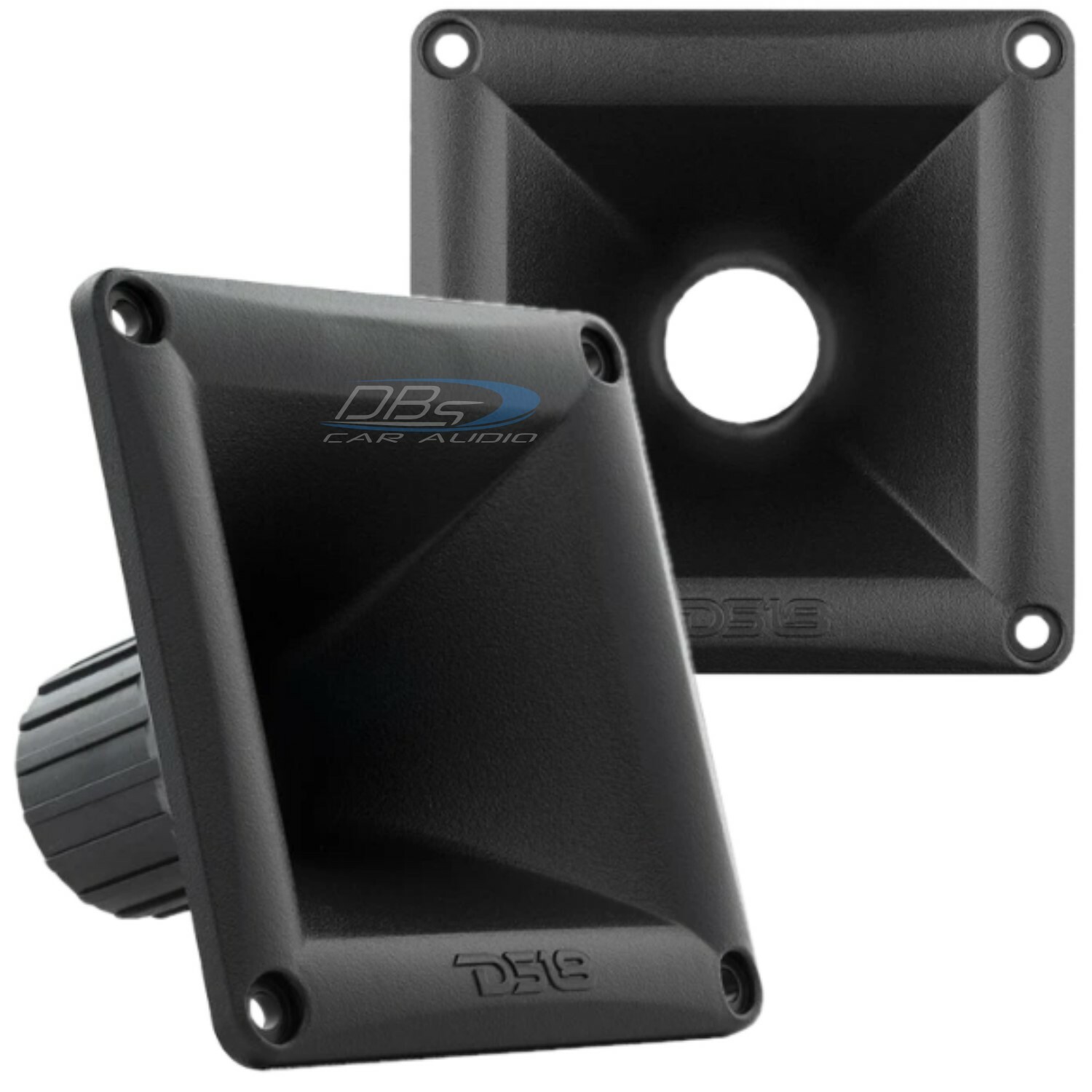 2x DS18 Universal Screw Twist on Horn for Drivers Black ABS Plastic - PRO-H44BK