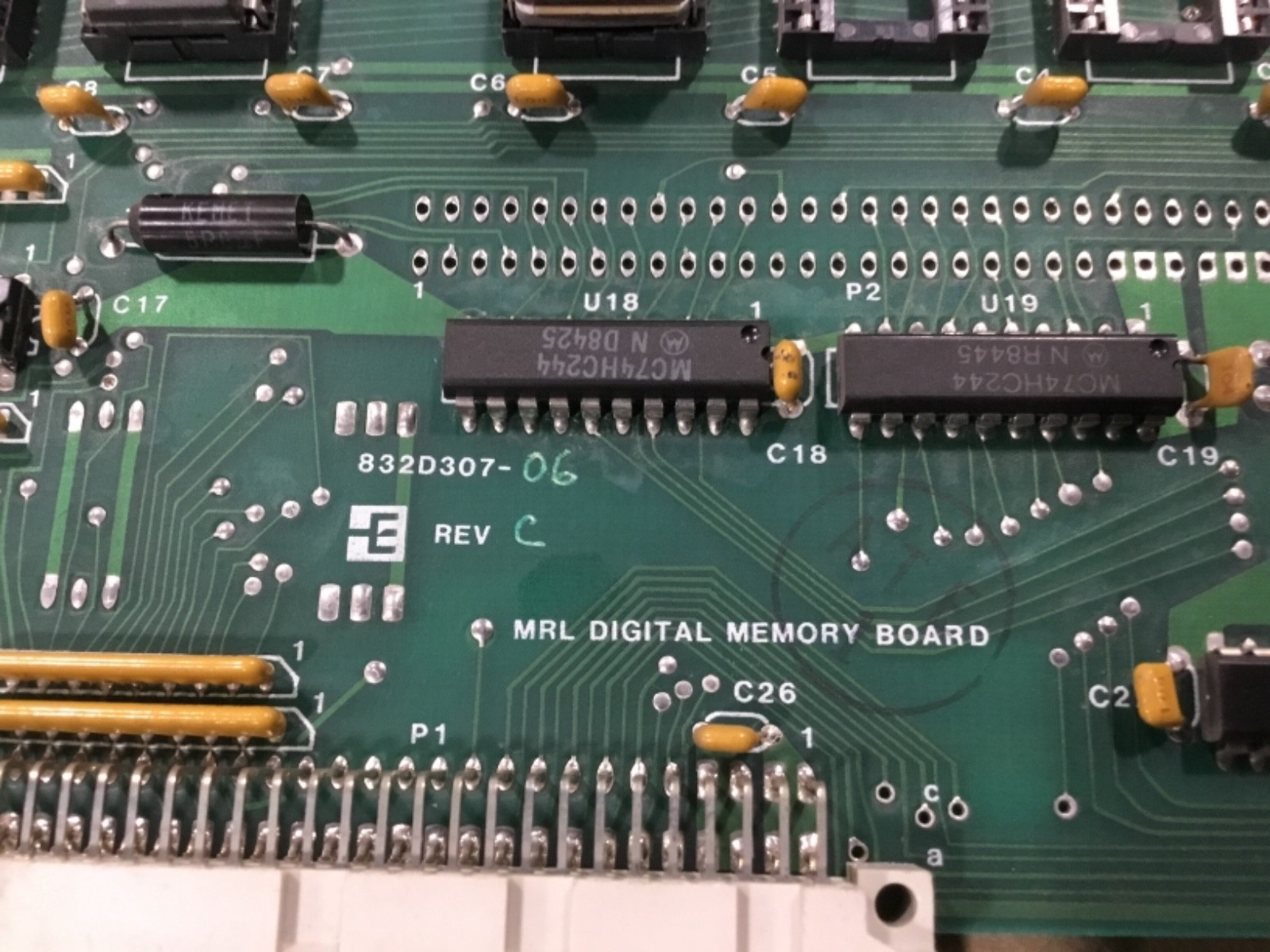 MRL 832D307-06 Digital Memory Board Circuit Board #62F2X1