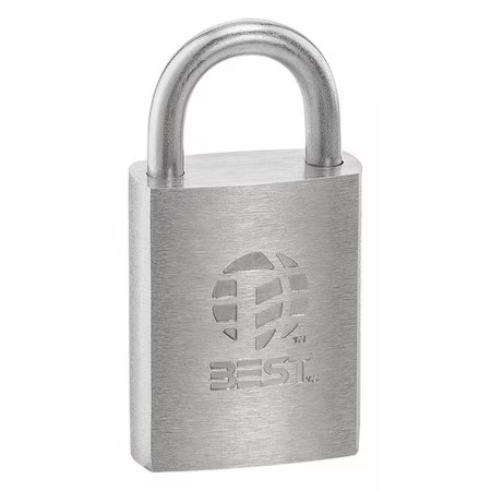 Best 21B70l Padlock, Coreless, Standard Shackle, Rectangular Zinc Alloy Body,