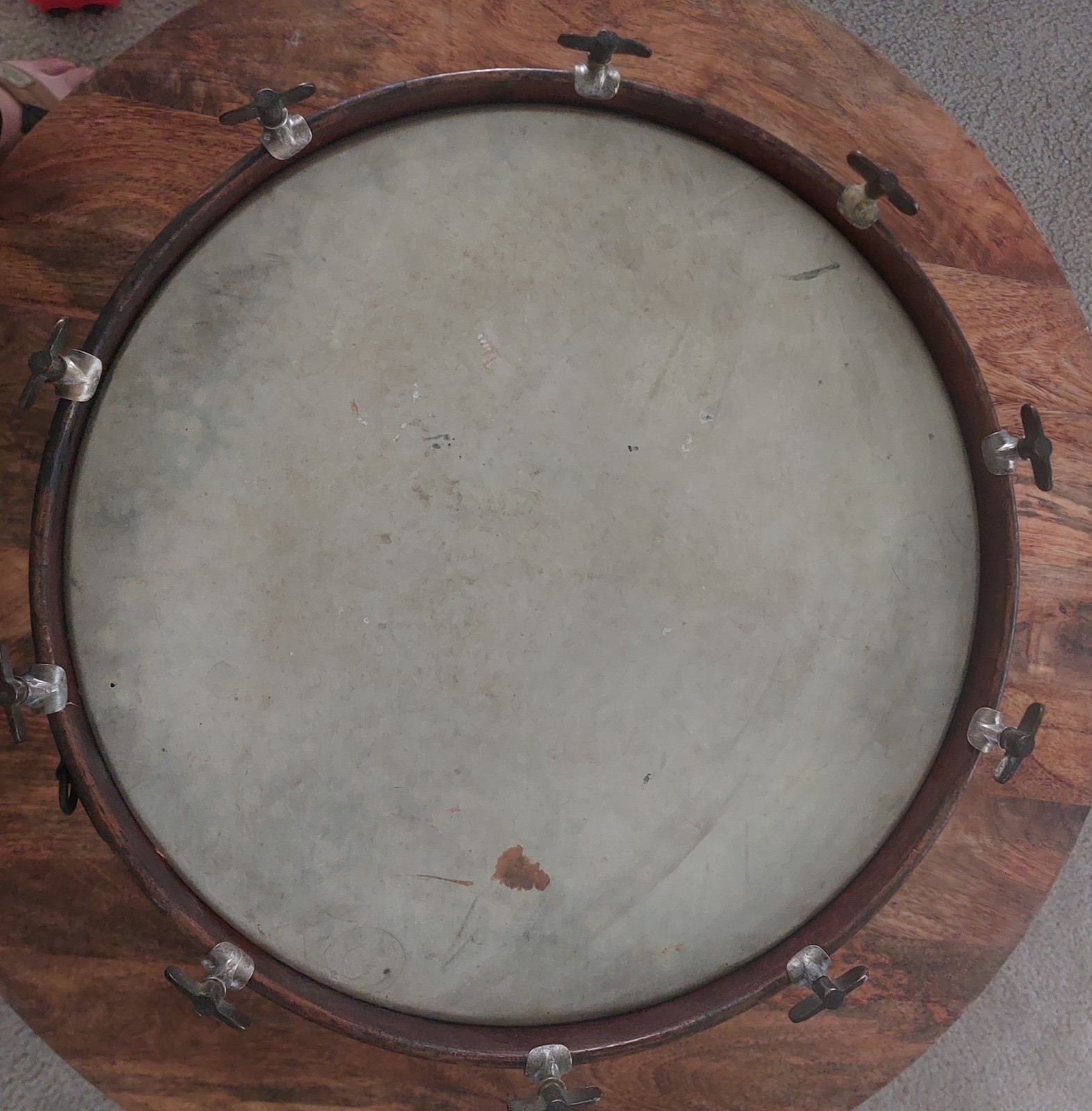 ANTIQUE LUDWIG & LUDWIG 1930s Ludwig 12x15 Parade Marching Snare /  BeBop Bass