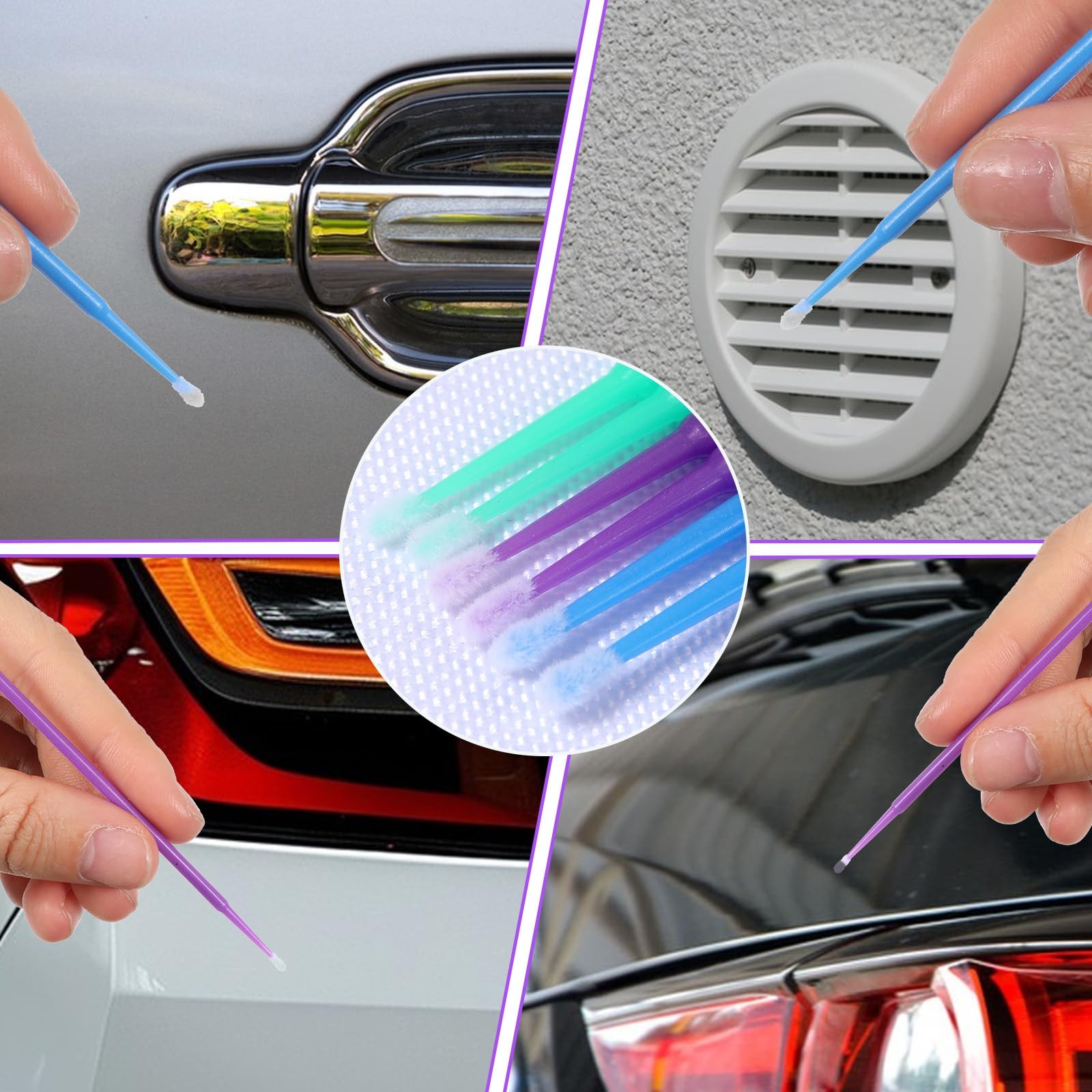 300pcs Micro Applicator Brush,Touch Up Paint Brushes for Automotive Paint Chi...