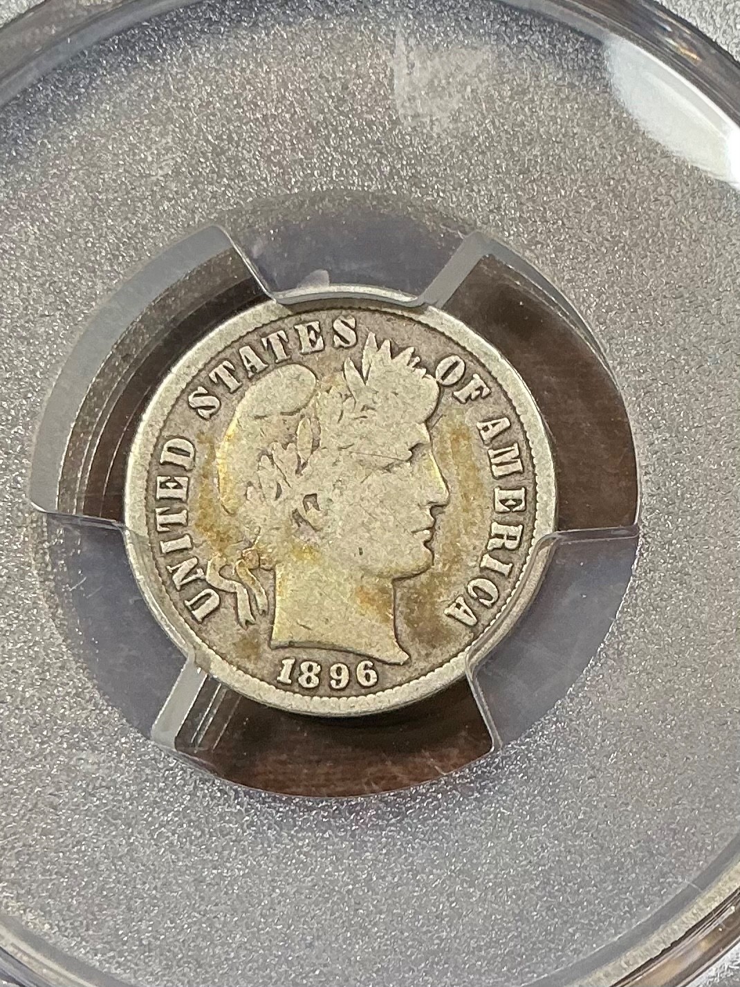 PCGS VG8 1896 S BARBER DIME VERY TOUGH DATE NICE EYE APPEAL