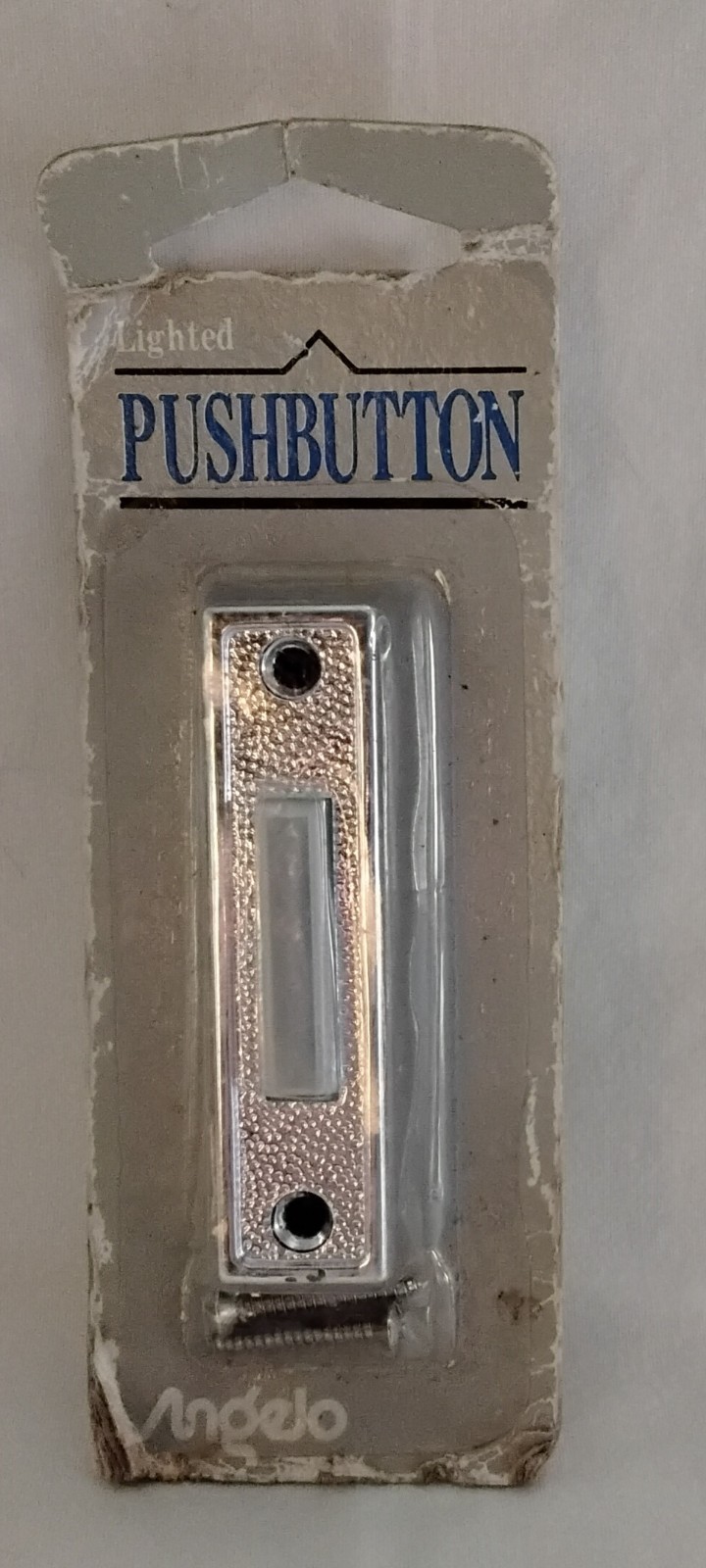 VTG 1992 Angelo Push Button Doorbell Lighted 76103 6-16 Volt Operations-NOS