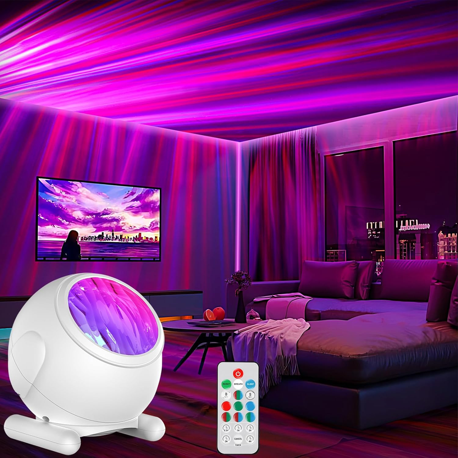 Galaxy Projector Night Light, Northern Lights Projector, Ambient Lighting