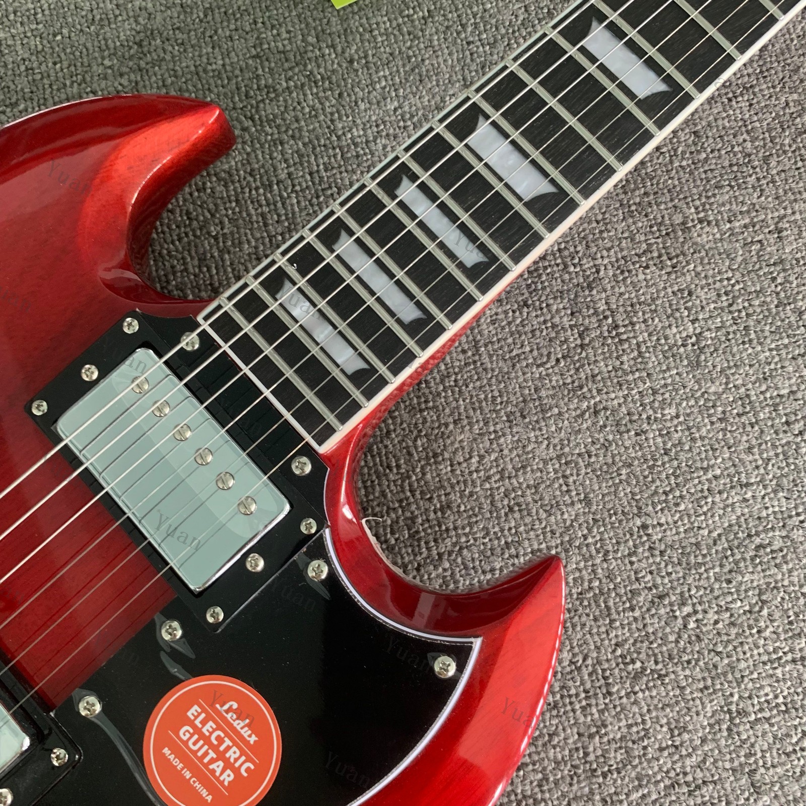 Solid Body Electric Guitar Stainless Rounded Fret Edge HH Pickups Factory Outlet
