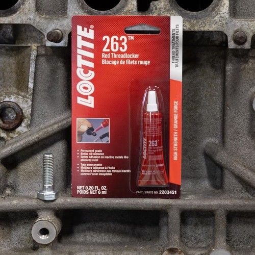 Loctite 263 High-Strength Red Threadlocker, 6 mL Liquid Adhesive