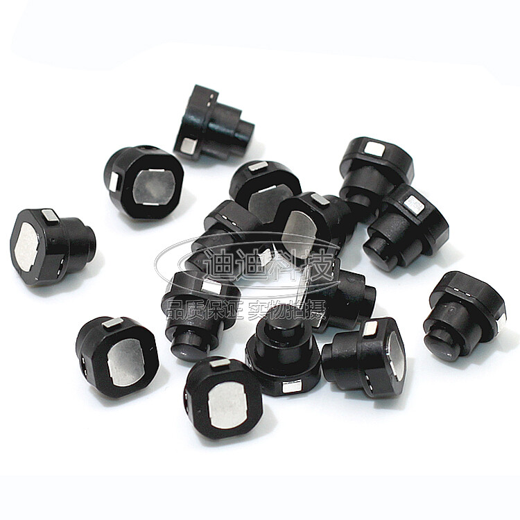 DC 30V 1A Flashlight Latching Torch Part Round Push Button Self-locking Switch