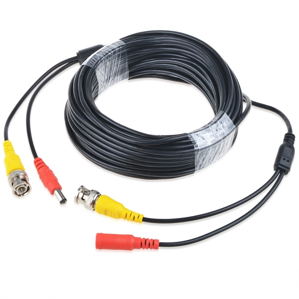 50ft BNC Video Power Wire Cord for Swann 1080P 720P 960H ETC Camera Cable Lead