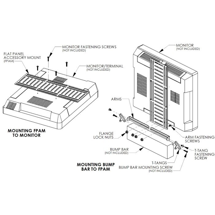 VESA compatible Flat Panel Accessory Mount (FPAM) PN80500
