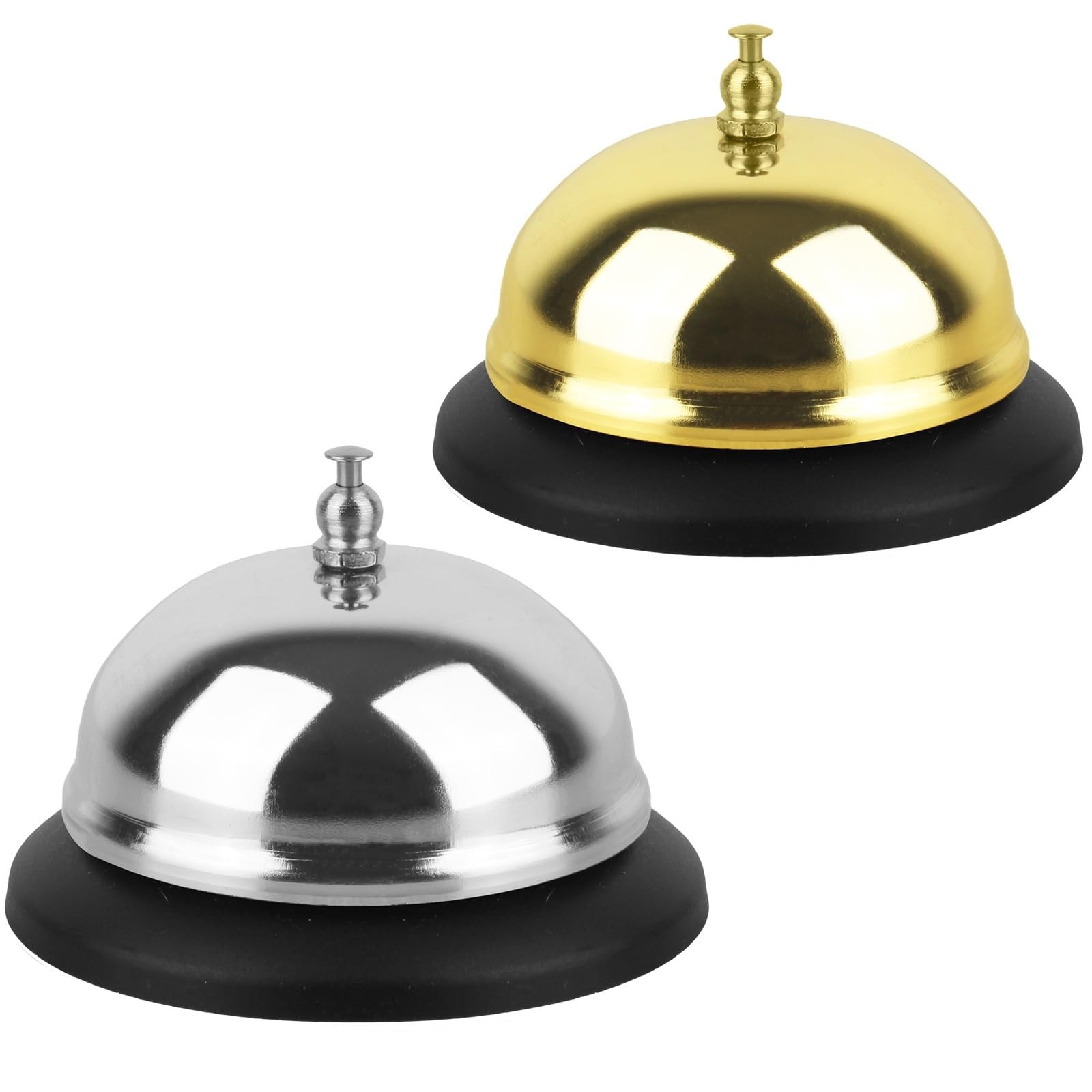 Call Bell Desk Bell Loud Clear **Anti Rust Steel 3.3 in** 2 Pcs
