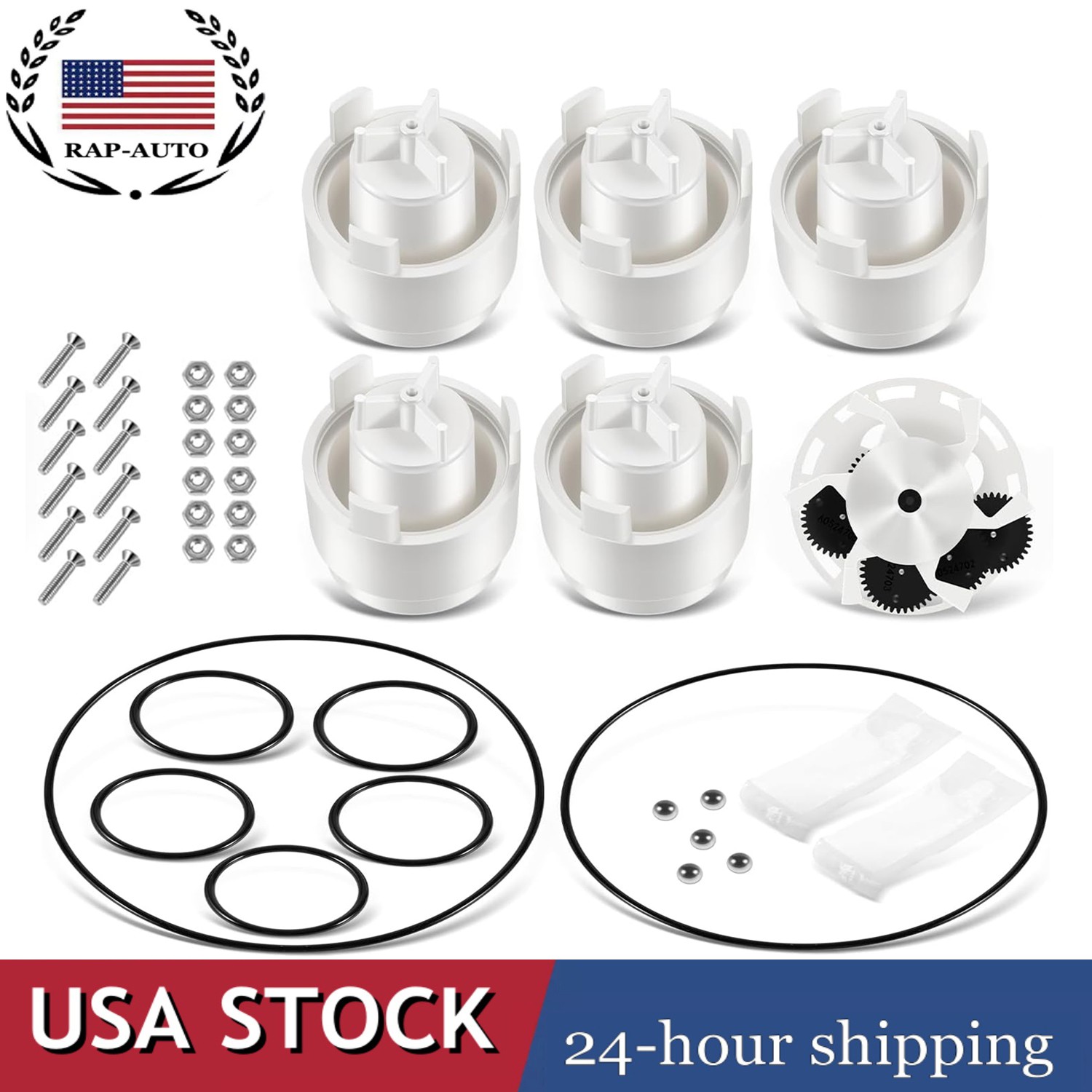 Replacement for Zodiac/Polaris Caretaker Pool Valve 5-9-2001 5-Port Rebuilt Kit