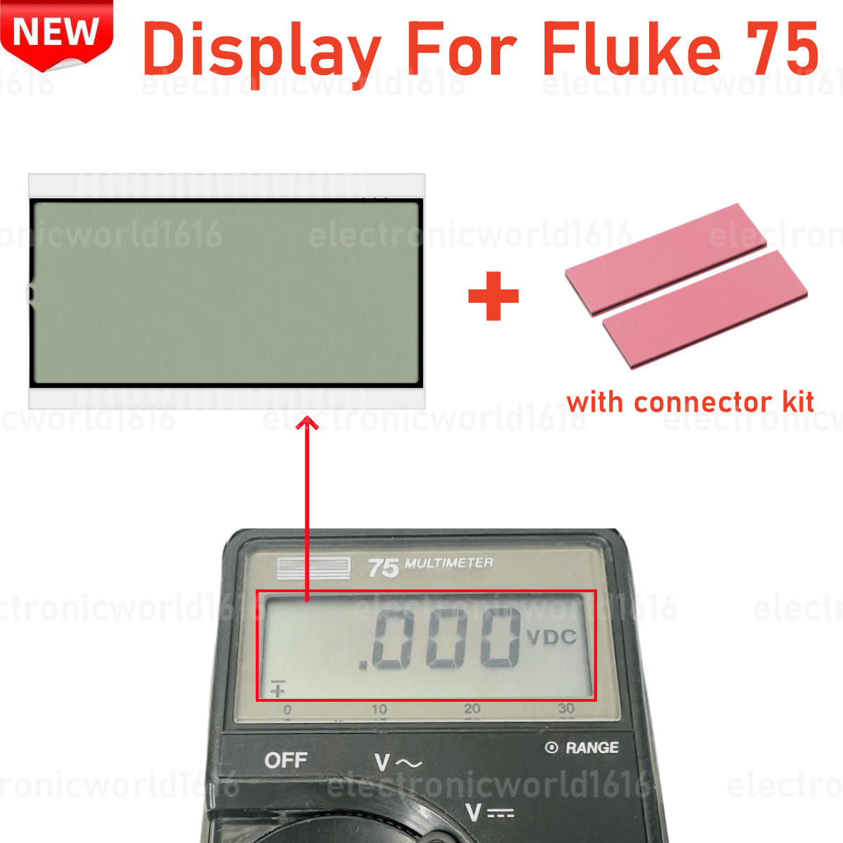 For Fluke 75 Fluke-75 Digital Multimeters LCD Display Screen Replacement Parts