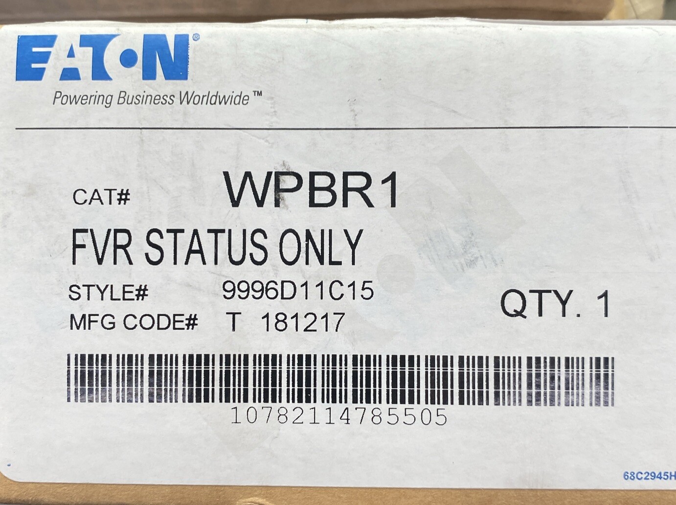 EATON WPBR1 9996D11C15 MODULE - New In The Box