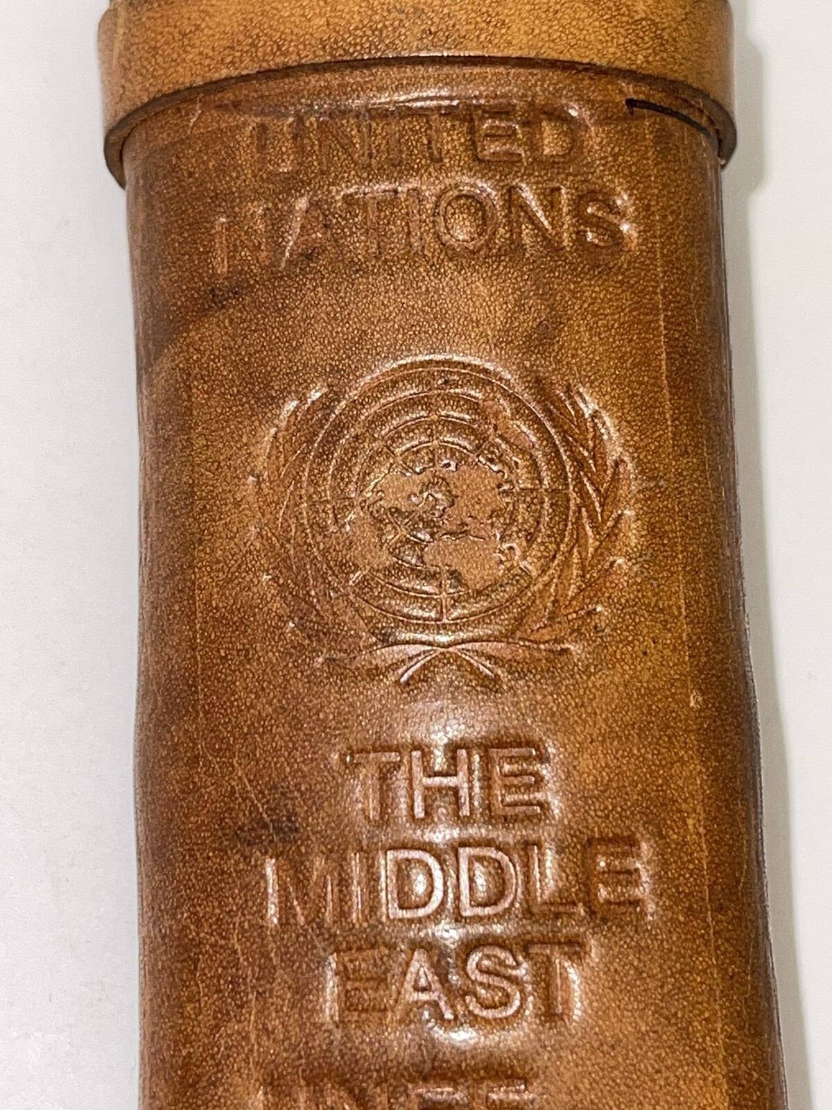 Vintage United Nations Militaria The Middle East Leather Knife Sheath
