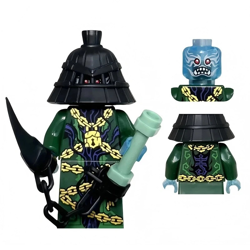 MOC Lego Minifig Figurine: Ninjago Nokt Zarkt Villains Shipping Perfect Gift