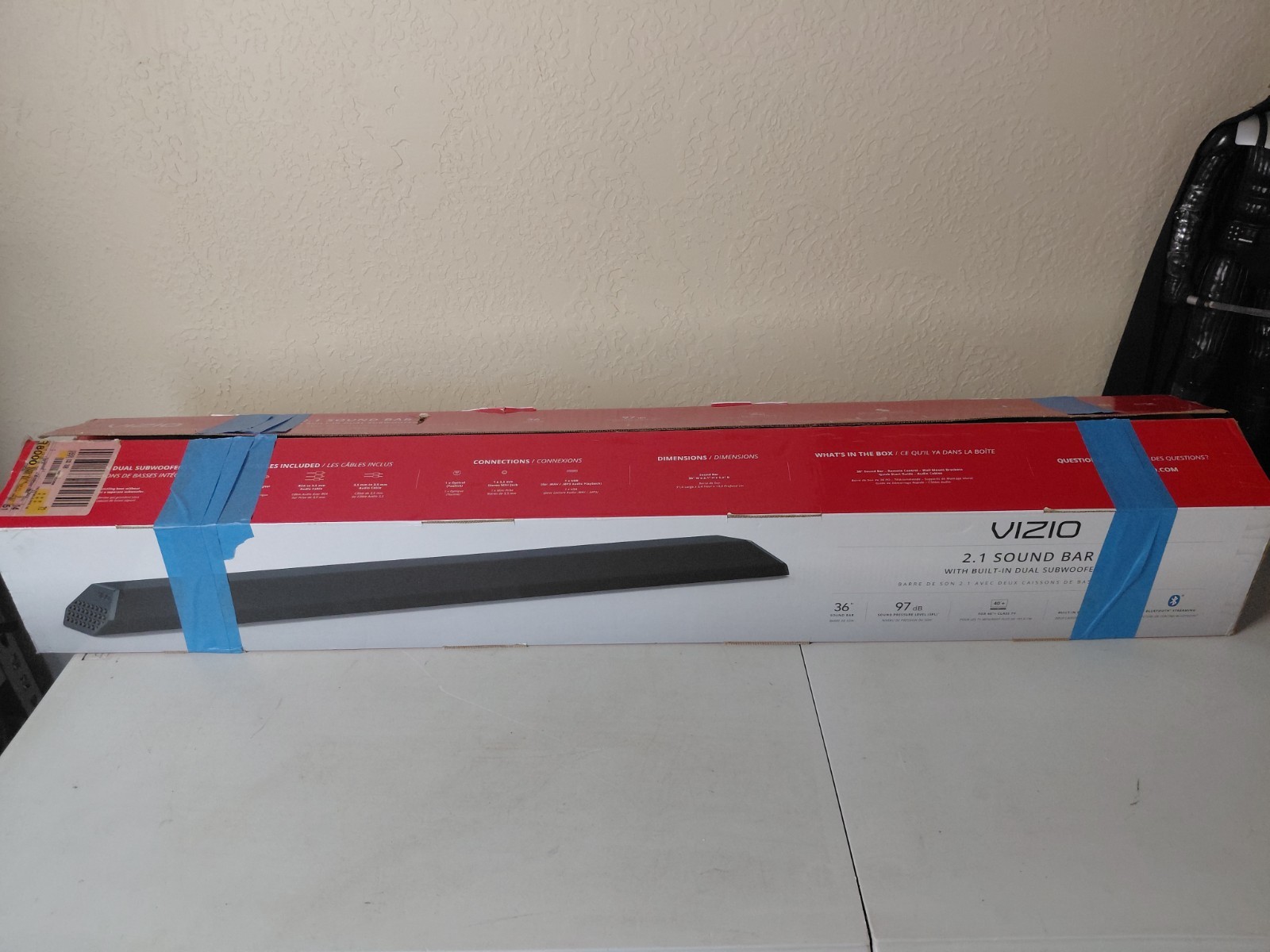 Vizio SB3621n-E8 36” 2.1-Channel Soundbar – Black Open Box With Remote